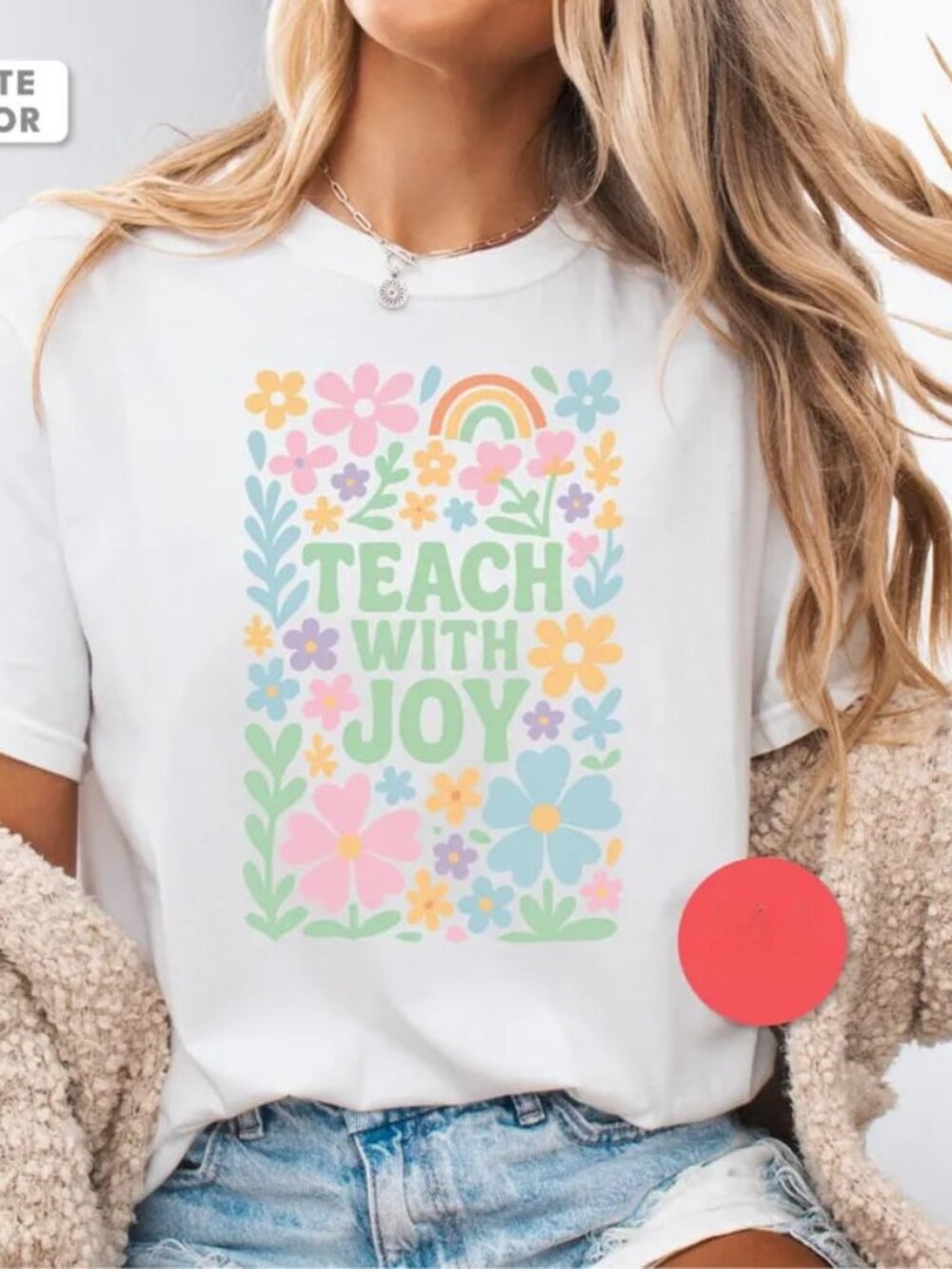 Cute Floral Teacher Shirt, Teaching Tee, Floral Teacher Shirt Gift